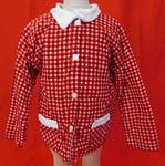 Vintage Scotties Cromwell Mills Childs Cotton Polka Dot Terrycloth Robe Jacket
