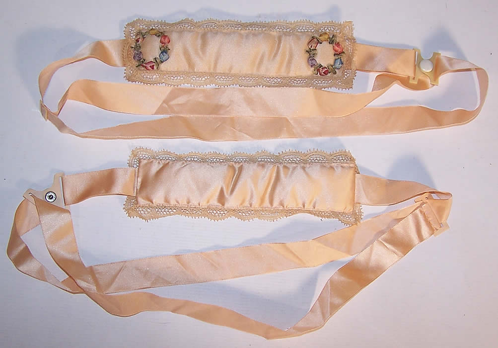 1920s Vintage Silk Ribbon Rosette Scented Sachet Sanitary Belt Ladies Lingerie Ebay 1488