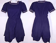 Vintage Water Sprite Edwardian Blue Bathing Suit Swimsuit Dress & Bloomers