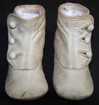 Edwardian White 3 Button Baby Shoes