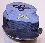 Vintage Repro Childs Civil War CSA Confederate Infantry Pin Gray Wool Kepi Cap Hat