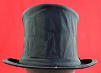 Vintage Finchley Establishment Fifth Ave NY Men's Black Silk Collapsible Opera Top Hat 
