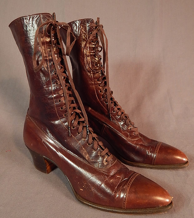 edwardian lace up boots