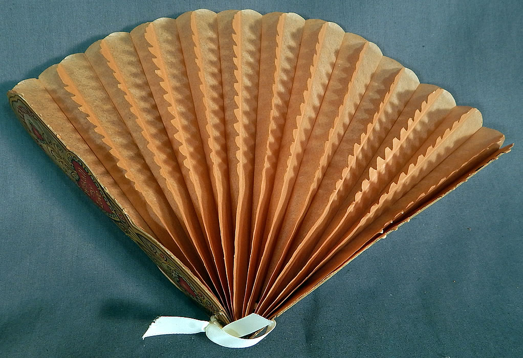 Vintage Beistle Die Cut Valentine Card Fold Out Pleated Tissue Paper Folding Fan
There is a honeycomb tissue paper pleated inside which fans out when opened. 