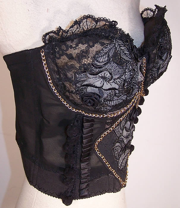 Secret Fulfillment Lilyette Black Lace Camisole Bustier Bra 