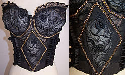 Secret Fulfillment Lilyette Black Lace Camisole Bustier Bra 