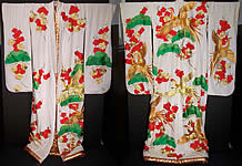 Japanese Gold Phoenix Embroidered Uchikake Wedding Kimono 