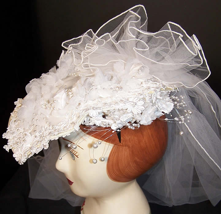 Jessica McClintock Bridal Wedding Gown Dress Hat