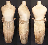 Salesman Sample Dress Form Pink Silk Corset Girdle