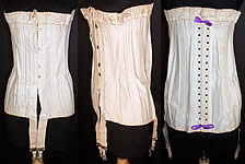 Edwardian W.T. Stabone 107 White Longline Corset Garters