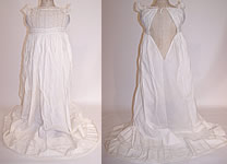 Victorian Antique Ayrshire Whitework Christening Gown Infant Dress