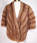 Vintage Edwards & Kroll Beverly Hills Pastel Mink Fur Stole Shawl Wrap Cape