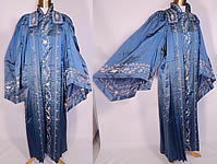 Vintage Henderson Ames Co Regalia Blue Silk Ceremonial Robe Gown. 