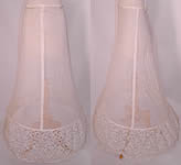 Vintage White Lace Crinoline Net Bell Shape Bridal Wedding Petticoat Hoop Skirt