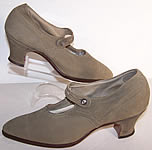 Friedman's NY Unworn Gray Suede Mary Jane Shoes