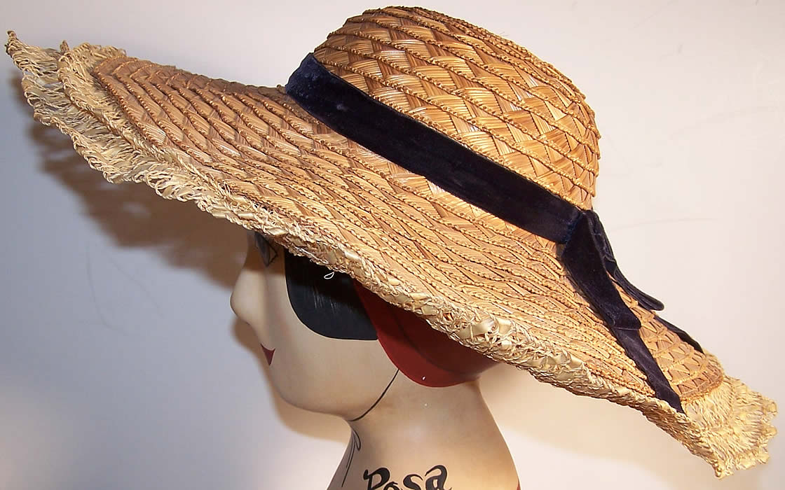 Natural Straw Wide Brim Summer Sun Hat