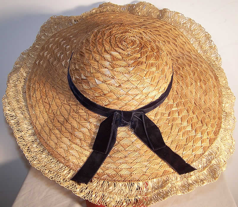 Natural Straw Wide Brim Summer Sun Hat