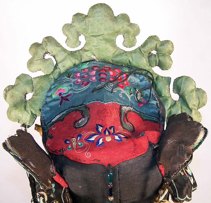 Chinese Eight Immortals Child Crown Headdress Hat back view.