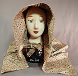 Victorian Calico Cotton Floral Print Long Curtain Sunbonnet Sunhat Workwear Bonnet
