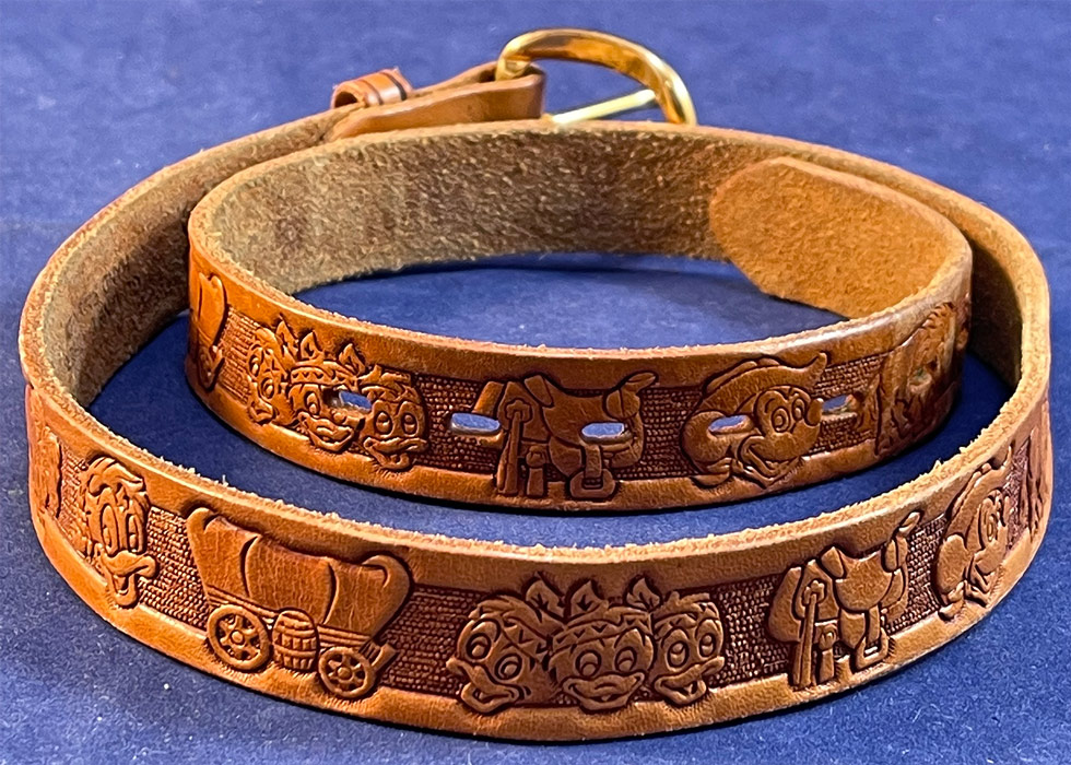 Chambers of Phoenix embossed leather Belt Chambers Leather Belt main image 4